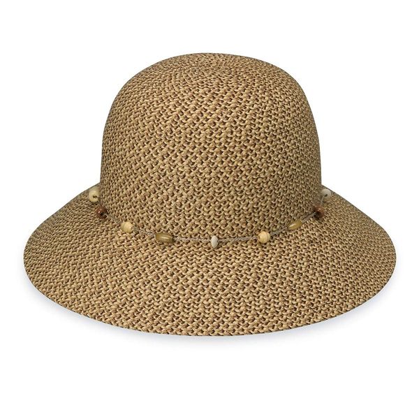 Wallaroo Hat Company Women’s Naomi Sun Hat – UPF 50+, Packable, Modern Style, Designed in Australia – Mixed Brown