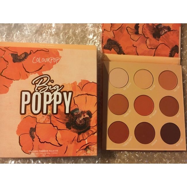 NIB ColourPop Big Poppy Eyeshadow Pressed Powder Palette