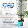SimPure Home Whole House Spin Down Water Filter Sediment Pre-Filter System 2Pack