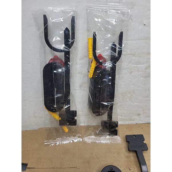 New 2 PACK Dovelok Floating Shower Bottle Dispenser Bracket 2 Brackets Black 