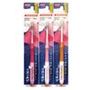 DENTALPRO Toothbrush, Ultra Compact, Soft (Assorted Colors) x 3