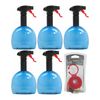 Evo Oil Sprayer Non Aerosol Bottle for Cooking Oils 18oz Blue 5 Pack Bundle