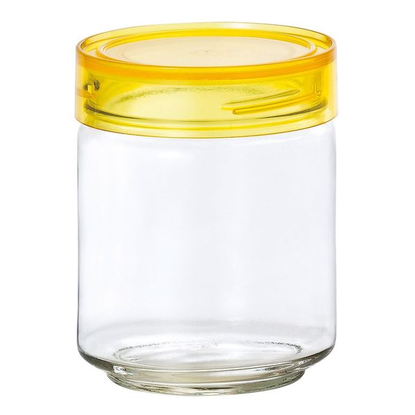 ADERIA M6628 CC Bottle, 25.5 fl oz (750 ml), Yellow, Cosmetic Box, Made in Japan, Storage Container, Glass Canister, Airtight Container, Condiment Container, Bottle, Airtight, Coffee Beans