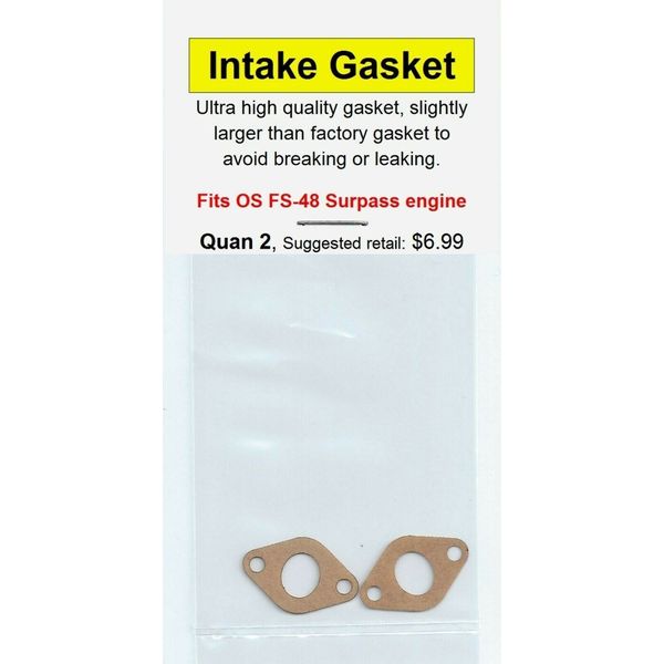 OS FS-48 Surpass Intake Manifold Gasket 2 Pack-NIP
