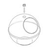 Aplas Storage Container Tub - Clear Plastic Sphere Dispenser - 120mm Diameter