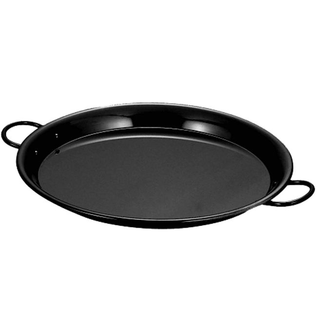 Nagao 913026 Paella Pot, Induction Compatible, Iron, Black Skin, 10.2 inches (26 cm), Made in Japan