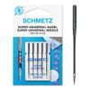 Super Universal (NonStick/Anti-Glue) Sewing Machine Needles, Size 100/16, Includes Large Needle Threader