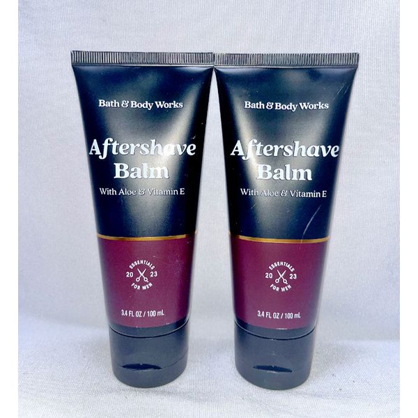 2 Aftershave Balm With Aloe & Vitamin E Bath & Body Works 3.4 fl oz