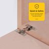Brixwell QH41-001 Miter Hinge Nickel Plated
