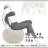 Elecom HCF-BBC65BE Balance Ball Cover, 25.6 inches (65 cm), Convenient Carrying Handle, Beige
