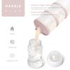 Termichy Baby Milk Powder Dispenser Pots Stackable Baby Formula Container, 2 Pack (Light Pink)