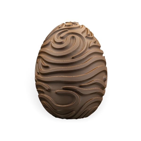 Cocoa Swirls Container easter treat egg container organic marble