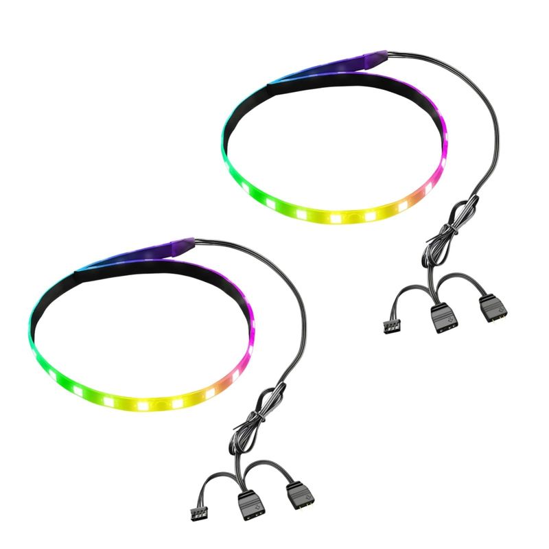 Magnetic Addressable RGB LED Strip Light for PC Case, 15.7in 5V ARGB ...