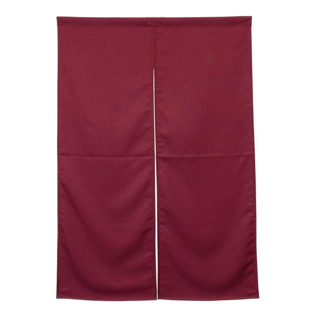 Noboriya Kobo 42076 Half Noren, Wine Red, Flame Retardant Type, W 33.5 x H 47.2 inches (850 x 1200 mm)