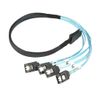ChenYang CY Mini SAS SFF-8087 36 Pin Host Internal to 4 SATA 7pin Target Hard Disk 6Gbps Data Server Raid Cable 100cm