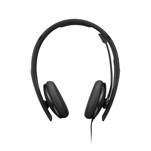 Lenovo Wired VoIP Headset (Teams) with EPOS BrainAdapt & ActiveGard, Microsoft Teams Certified, Zoom Compatible, USB-C Plug, All-Day Comfort, Noise Reduction, Hearing Protection, Lightweight Design