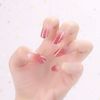 24 Pieces Nail Tips, False Nails, Dreamy, Half-dyed Gradient, Invited Glitter Nail