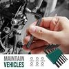 25pc Green Small Compact Hand Tool Kit Set for Home & Office DIY. Household Basic Toolkit Starter Repairs in a Portable Tool Box Case