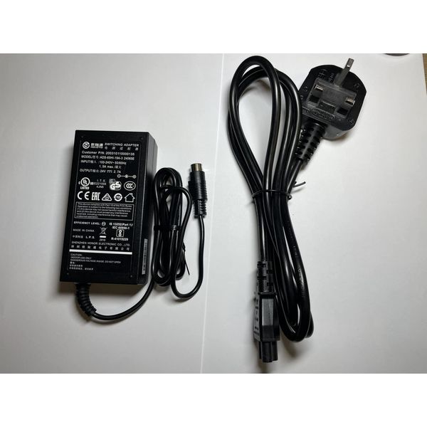 DIXIETREE Replacement for 24V 2.0A Switching Adapter model 24V2A3PM 3 Pin Din Connector