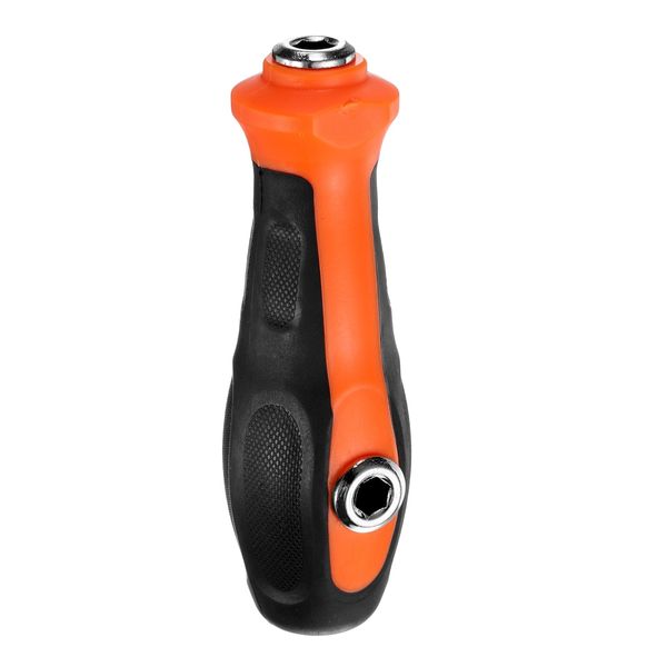 sourcing map 1/4" Hex Screwdriver Bit Holder Handle 6.35mm Hex 110mm Length Non-Slip Nut Bit Driver Handle