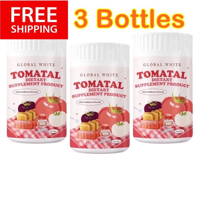 3X Global White Tomatal Tomato Supplement Drink Powder Anti-Aging Skincare 50g