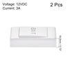 sourcing map Push to Exit Button Release Switch Door Access Control System PC Panel 86mm x 43mm DC 12V 3A White 2 Pcs