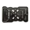 YONE Xwest Celtic Knot Rectangle Belt Buckle Grey 1.5 Inch, gray
