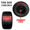 Proven Part 13X6.5-6 No-Flat Solid Rubber Wheel For Wright 72460033