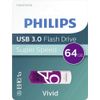 Philips Pendrive USB 3.0 64 GB - Vivid Edition (Purple)
