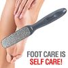 Probelle Double Sided Multidirectional Nickel Foot File Callus Remover - Immediately Reduces calluses and Corns to Powder for Instant Results, Safe Tool (Dark Grey)