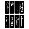 Stencil per tatuaggi 123 su 9 fogli H9