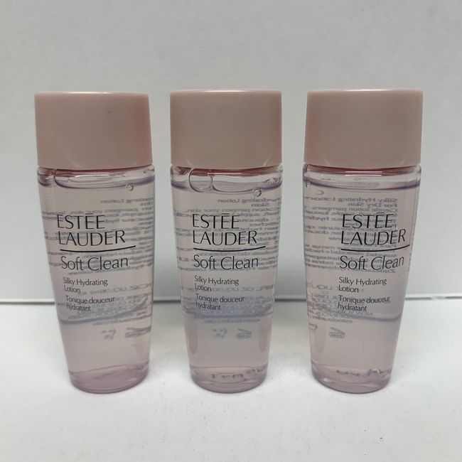 3 Estee Lauder Soft Clean Silky Hydrating Lotion 1 Oz / 30 ml Each Nwob