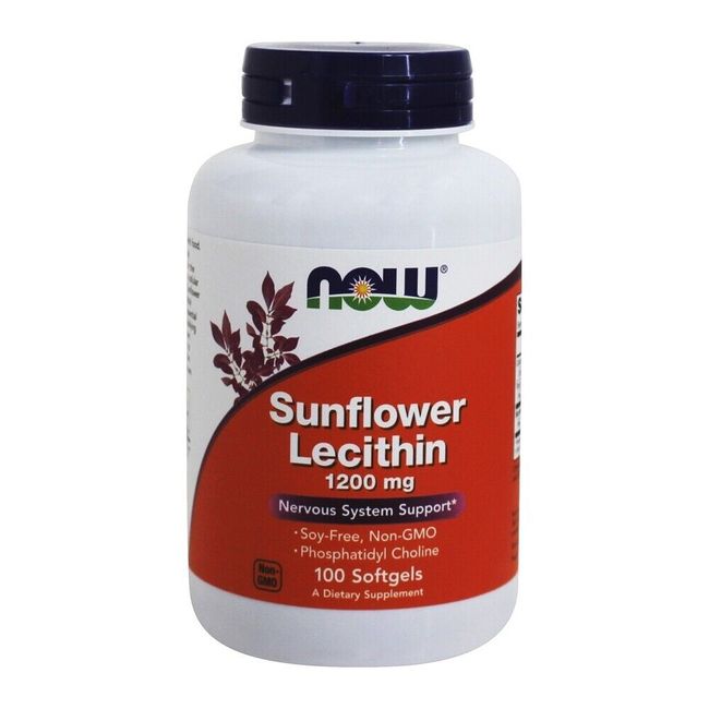 NOW Foods Sunflower Lecithin 1200 mg., 100 Softgels