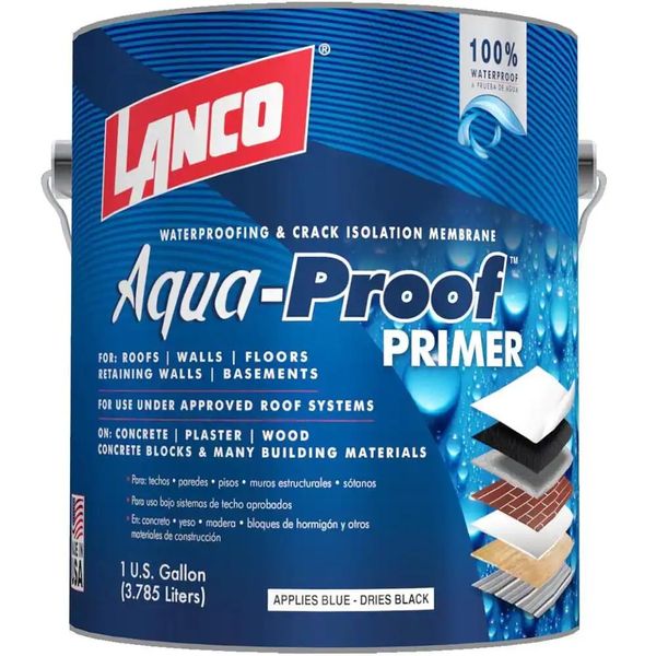 1 Gal. Aqua-Proof Black Rubberized Roof Primer - Reliable Roofing Solution NEW