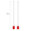 Crystal Ceiling Fan Pull Chains Hanging Pendants Prism Pack Of 2 Red