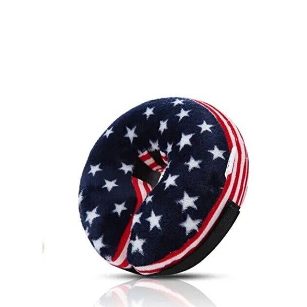 Patriotic Inflatable Pet Recovery Collar size Medium