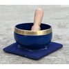 DharmaObjects Tibetan Third Eye Chakra Premium Palm Size Singing Bowl Gift Box Set