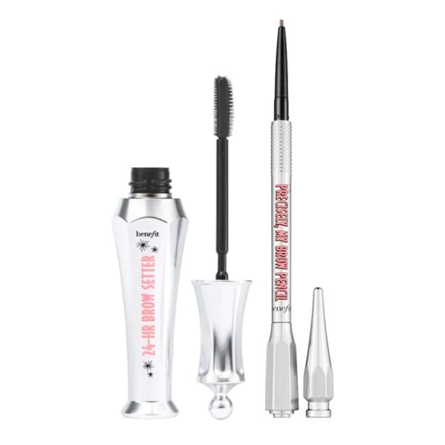 Benefit Cosmetics 24-Hr Brow Setter Setting Gel and Precisely My Brow Pencil 2.75 Auburn Duo Set (Full Size) Duo