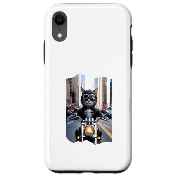 Biker Cat Case for iPhone XR
