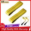 Soft 2PC Nylon Eye&Eye Web Lifting Sling Flat Loops 6' x 2" Rope Strap For Car