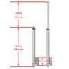 12V 14" DC Linear Actuator W/ Wireless Remote Controller for Auto Lifting System