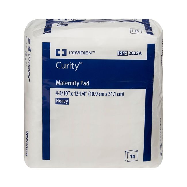 Curity Maternity Postpartum Pads Overnight Heavy Absorbency for Women - 168 Pads