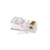 ACL Cat6 RJ45 (8P8C) Crimp Connectors for Solid/Stranded Cable [100 Pieces/Pack], 4 Pack