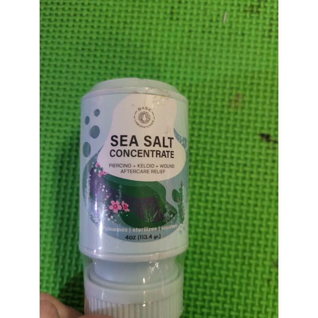 Base Labs Sea Salt Wash For Piercing Aftercare | 4oz | exp-1/2025