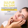 Dr. Robaina - Sulfur Balsam Shampoo & Body Wash - Daily Head to Toe Shampoo - Body Wash for Men and Women - Skin Care Product Suitable for Sensitive Skin.