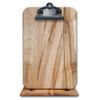 Solid Hardwood Table Tent Menu Holder Double -Sided Clipboard Ambrosia Maple 6.5" x 9.5"