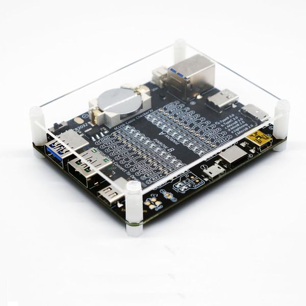 Treedix USB Cable Tester Board USB Cable Checker Data Wire with Acrylic Case Charging Test Data Line Type-C Micro Type A Type B