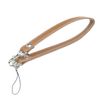 HERBE Cow Leather Strap, Fall Prevention, Smartphone Strap, Made in Japan, Camel