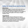 Ecofam Chewable Toothpaste Tablets - 90 Natural Peppermint Tabs - Zero Waste Glass Jar - Fluoride-Free -with Nano Hydroxyapatite - Made in The USA