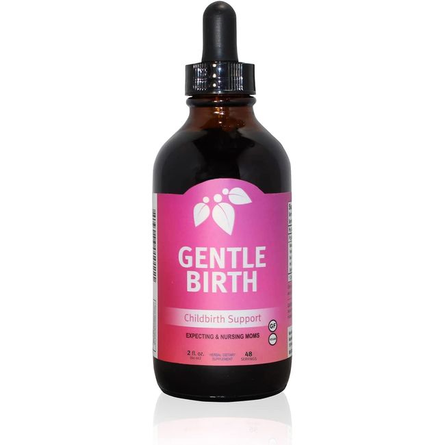 Mountain Meadow Herbs Gentle Birth for Birth Prep/Labor Prep, Fast Acting Liquid Herbal Extract for Childbirth Support w/o Blue Cohosh - 4oz